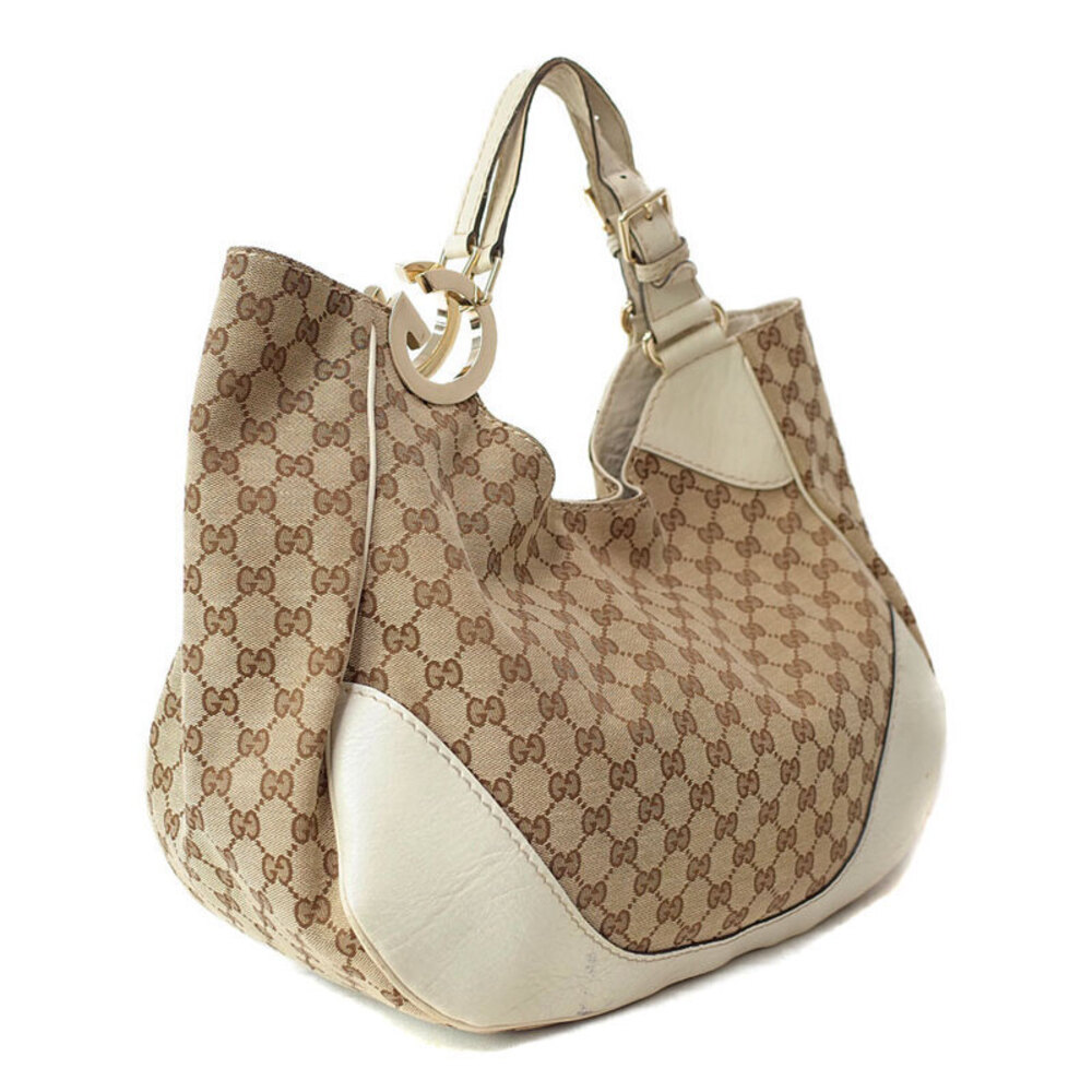 Gucci Charlotte Canvas leather Hobo signature GG canvas cream Bag GG